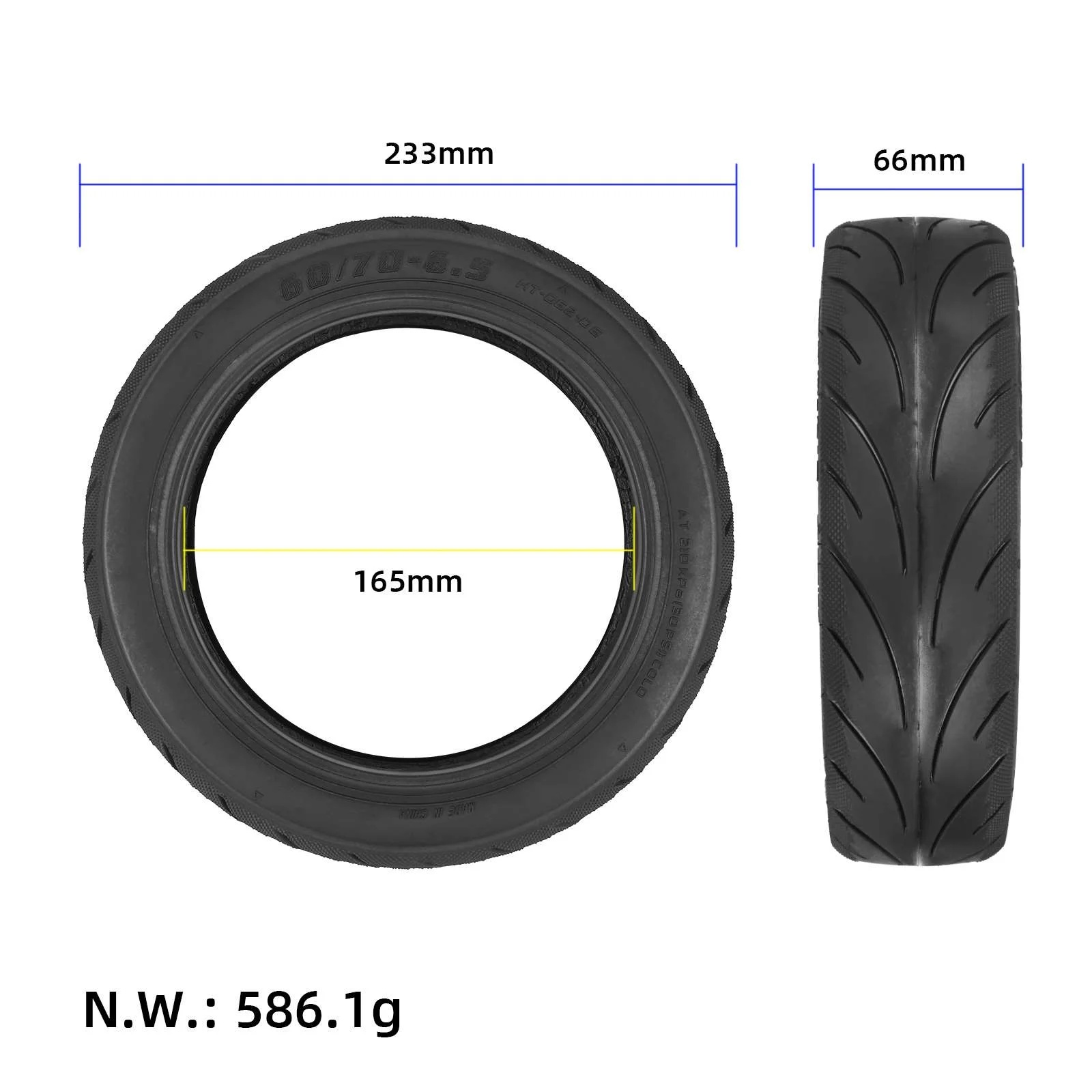 60/70-6.5 Utcai Külső Gumi Elektromos Rollerhez | Tubeless