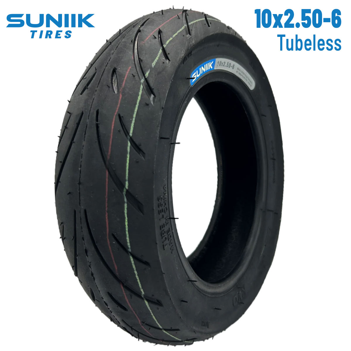 10×2.5-6 utcai tubeless külső gumi elektromos rollerhez – Suniik