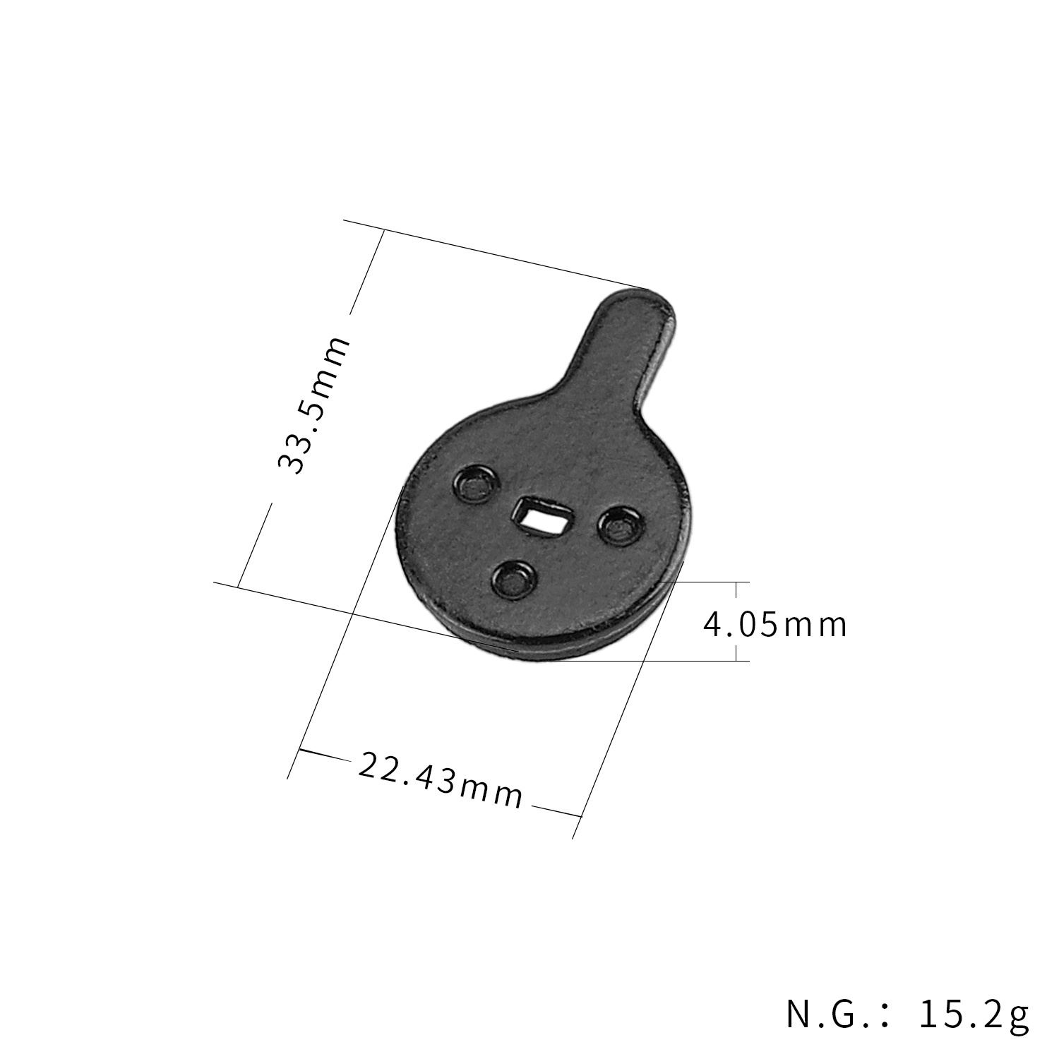 KuKirin G2 Pro / G2 Max fékbetét – fekete, elektromos rollerhez
